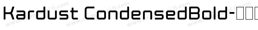 Kardust CondensedBold字体转换